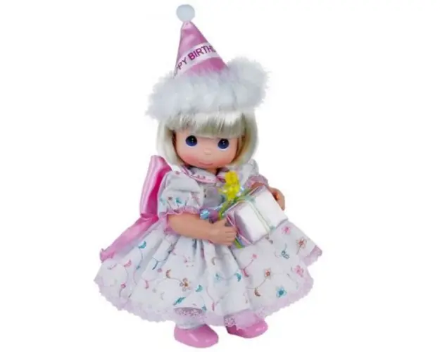 Papusa decor, La multi ani - blonda, 31 cm - Precious Moments