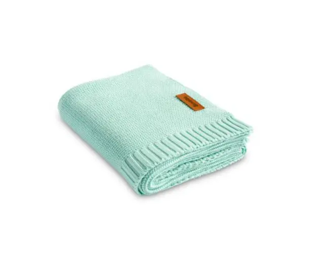 Paturica de bumbac si bambus Sensillo 100x80 cm Menta