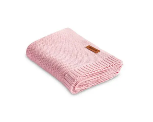 Paturica de bumbac si bambus Sensillo 100x80 cm Roz