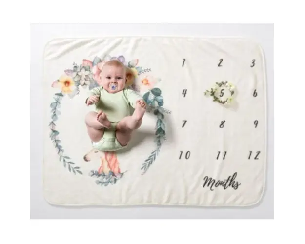 Paturica Milestone plusata pentru fotografii memorabile Unicorn