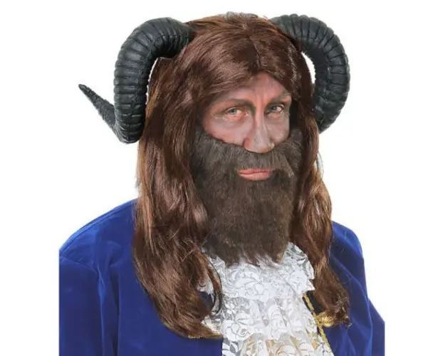 Peruca bestie cu coarne Widmann Italia 09718