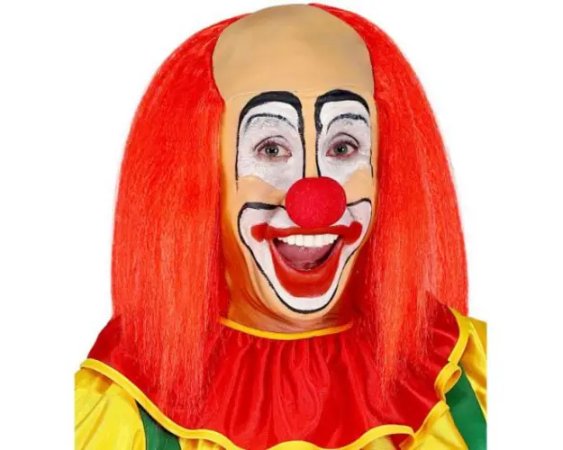 Peruca clown par rosu