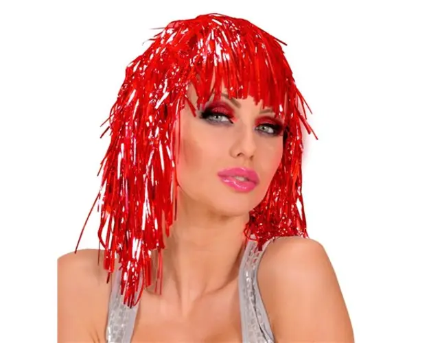 Peruca disco rosie