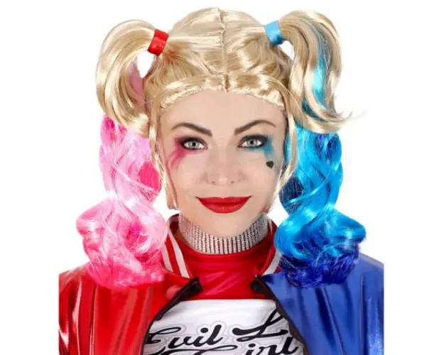 Peruca harley quinn halloween Widmann Italia 46926