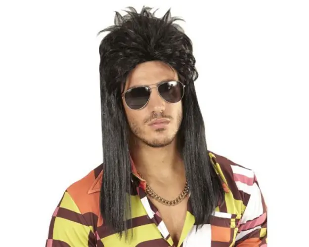 Peruca rock star bruneta