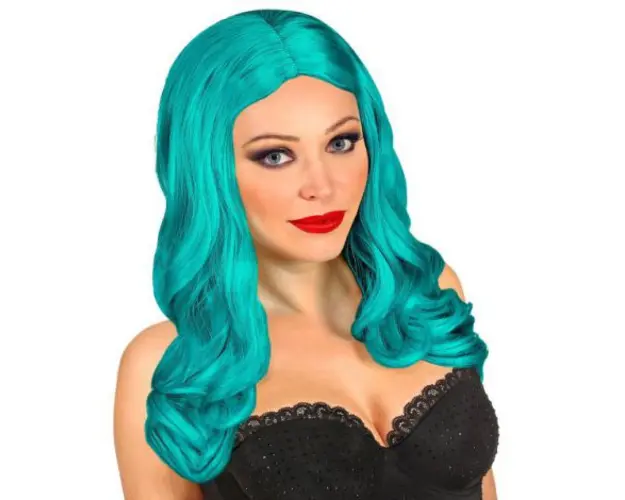 Peruca roxy turcoaz