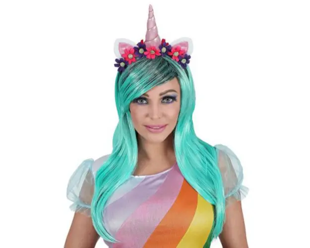Peruca unicorn fantezie