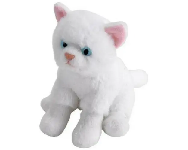 Pisica Alba - Jucarie Plus Wild Republic 13 cm