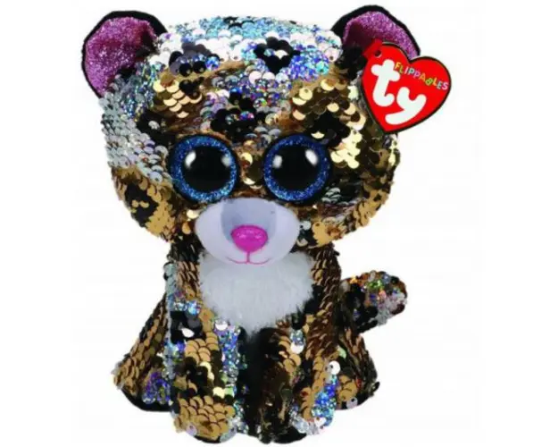 Plus cu paiete leopardul STERLING (24 cm) - Ty