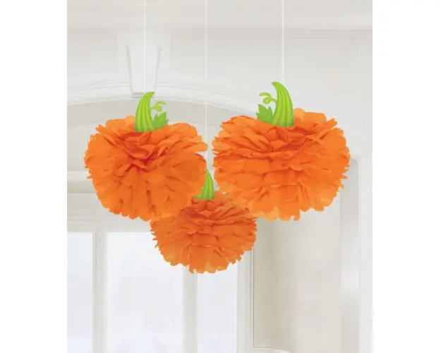 Pom pom dovleac 3 buc