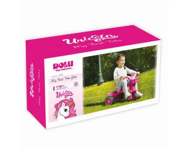 Prima mea tricicleta roz - unicorn