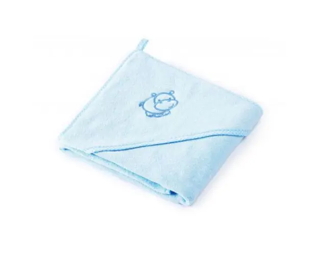 Prosop cu gluga Sensilllo HIPPO 80x80 cm Blue