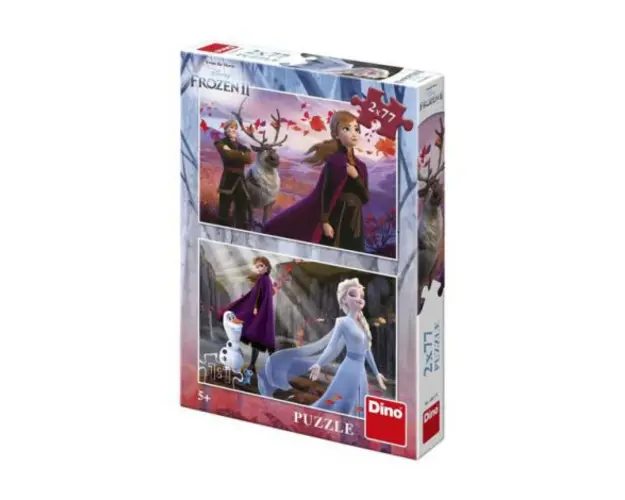 Puzzle 2 in 1 - frozen ii (77 piese)