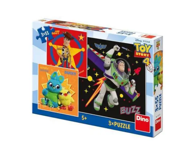 Puzzle 3 in 1 - toy story 4 (55 piese)
