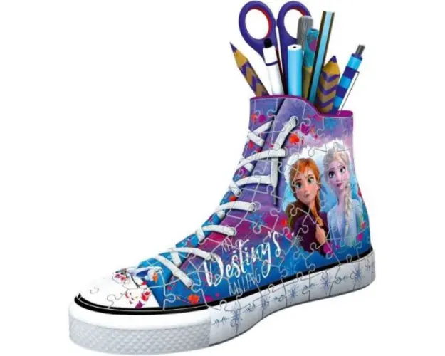 Puzzle 3D Suport Pixuri Sneaker Frozen, 108 Piese