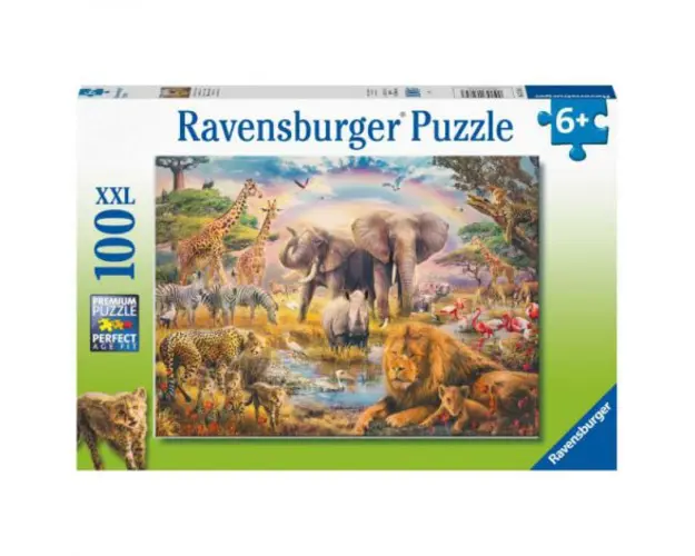 PUZZLE ANIMALE IN SALBATICIE, 100 PIESE