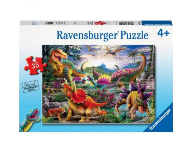 PUZZLE ATACUL T-REX, 35 PIESE