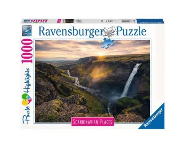 PUZZLE CASCADA HAIFOSS ISLANDA, 1000 PIESE