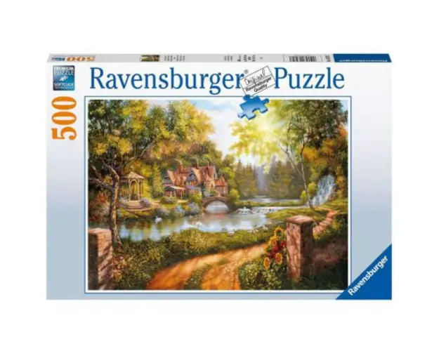 PUZZLE CASUTA LANGA RAU, 500 PIESE