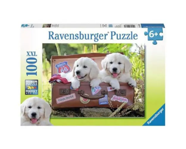 PUZZLE CATEI IN VALIZA, 100 PIESE