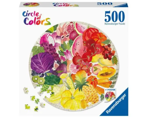 PUZZLE CERC FRUCTE SI LEGUME, 500 PIESE