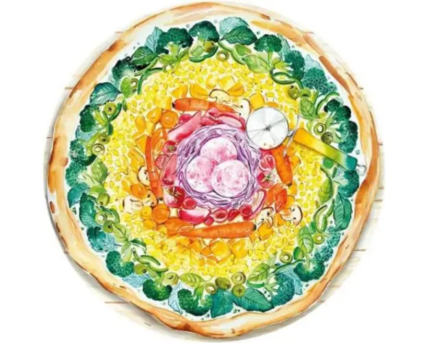 Puzzle Cerc Pizza, 500 Piese
