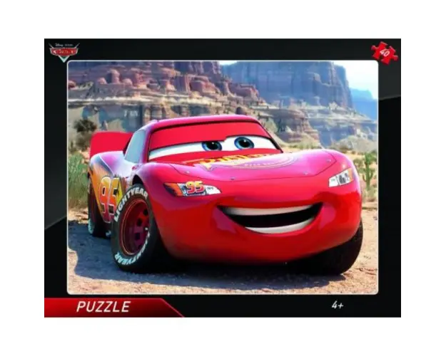 Puzzle cu rama - fugler mcqueen