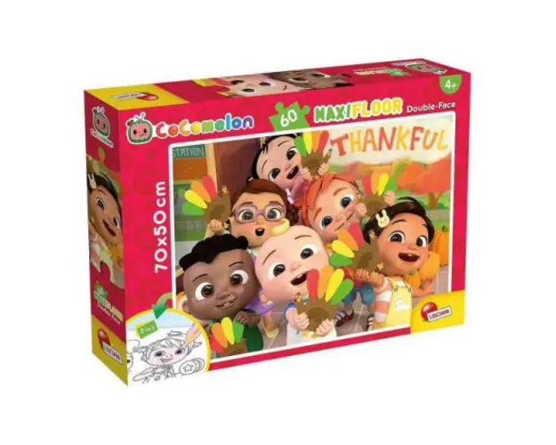 Puzzle de colorat maxi - cocomelon si prietenii (60 piese)