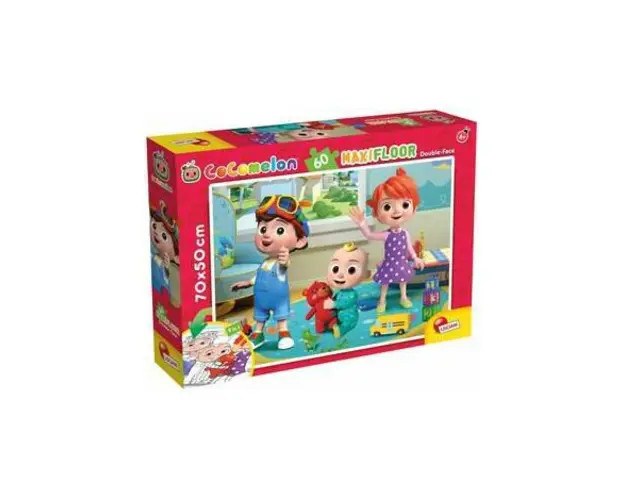 Puzzle de colorat maxi - cocomelon si ursuletul (60 piese)