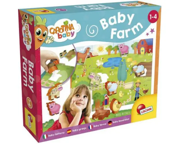 Puzzle de podea - distractie la ferma (12 piese)