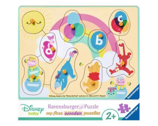 Puzzle din lemn Winnie, 9 piese