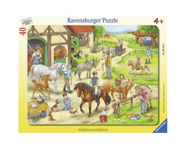 Puzzle Ferma Tip Rama, 40 Piese
