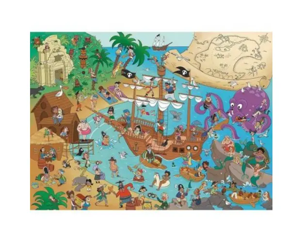 Puzzle Insula Piratilor, 150 Piese