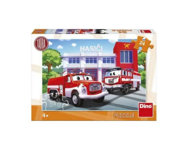 Puzzle - masina de pompieri (24 piese)