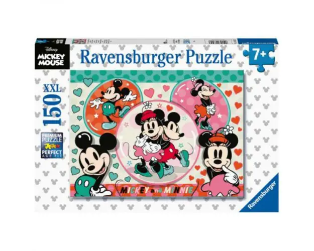PUZZLE MICKEY SI MINNIE, 150 PIESE
