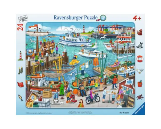 Puzzle o zi in port, 24 piese