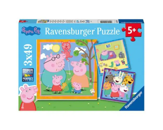 PUZZLE PEPPA PIG, 3x49 PIESE