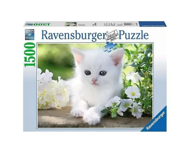 Puzzle Pisicuta Alba, 1500 Piese