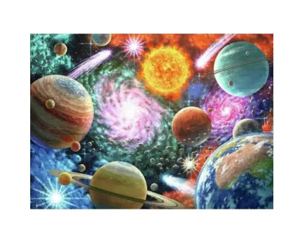 Puzzle Planetele Sistemului Solar, 100 Piese