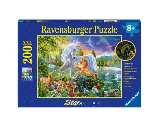 PUZZLE PRINTESA SI UNICORN, 200 PIESE STARLINE