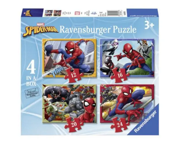 Puzzle spiderman, 12 16 20 24 piese