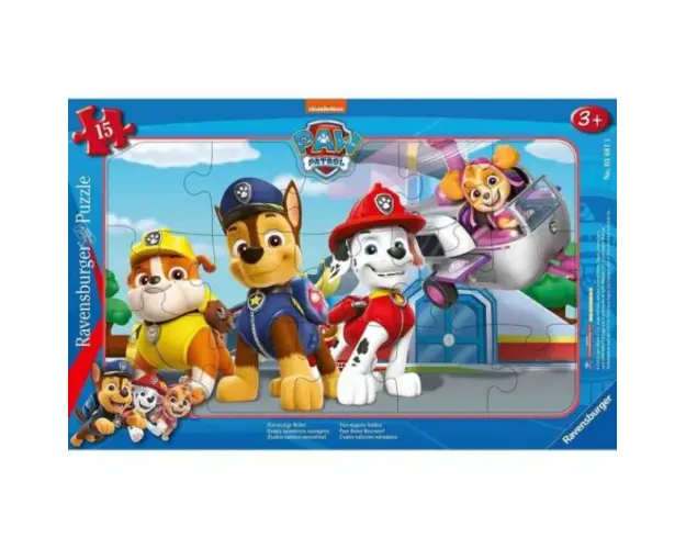 Puzzle Tip Rama Patrula Catelusilor, 15 Piese