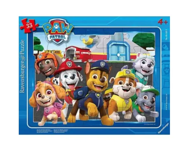 Puzzle Tip Rama Patrula Catelusilor, 33 Piese