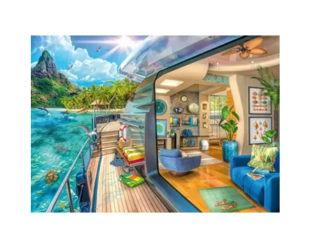 Puzzle Vapor Pe Insula Tropicala 1000 Piese