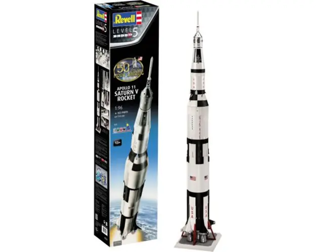 Revell apollo 11 saturn v rocket (50 years moon landing)