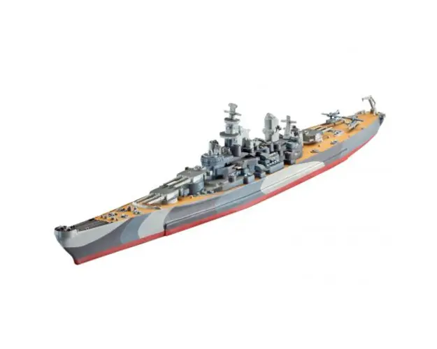 Revell model set battleship u.s.s. missouri wwii
