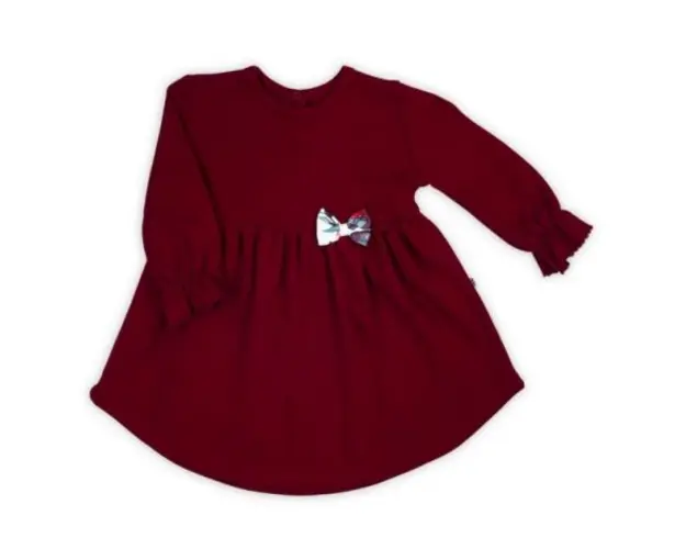 Rochita cu maneca lunga bumbac 100% (180166) Colectia Kate 2021 Marimea 74