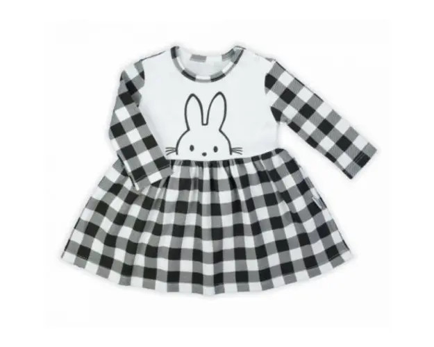 Rochita cu maneca lunga Nicol Bunny (163364) Marime 80 (9-12 luni)