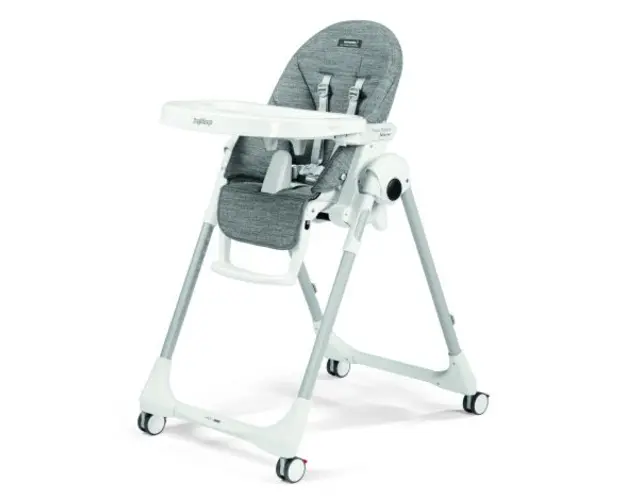 Scaun De Masa 2 in 1 Peg Perego, Prima Pappa Zero Follow Me, WonderGrey, 0 - 15 Kg