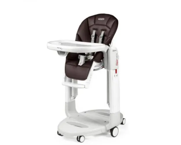 Scaun de masa 3 in 1 Peg Perego Tatamia Follow Me, 0-15 Kg, Cacao, Maro
